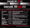 Compact Cassette Maxell UD 60 Type I Normal 1980 Europe