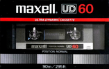Compact Cassette Maxell UD 60 Type I Normal 1980 Europe