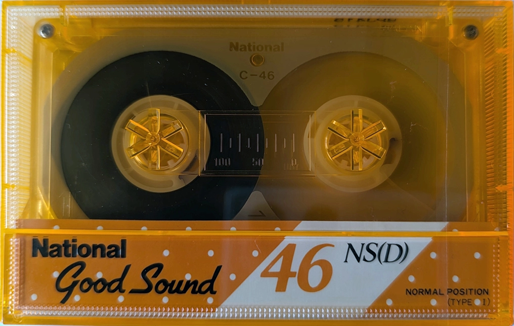 Compact Cassette National NS 46 "RT-46NS (D)" Type I Normal 1985 Japan
