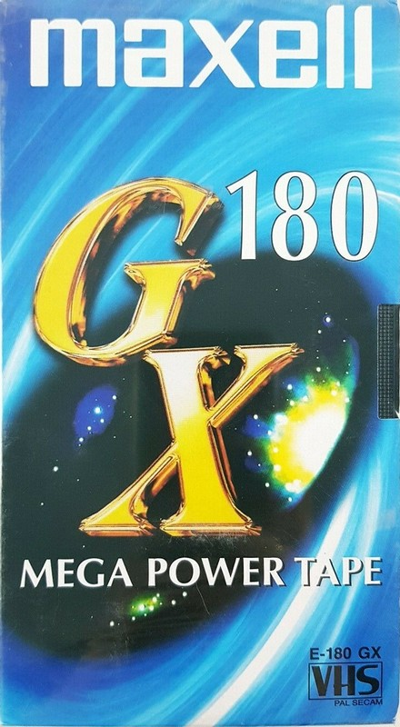VHS, Video Home System Maxell GX 180 Type I Normal Europe