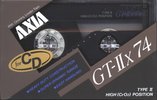 Compact Cassette AXIA GT-IIx 74 Type II Chrome 1988 Japan
