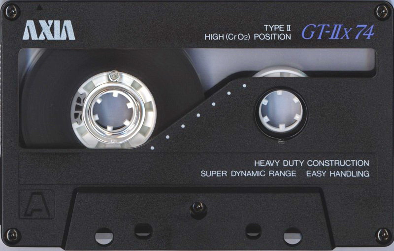 Compact Cassette AXIA GT-IIx 74 Type II Chrome 1988 Japan