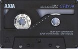 Compact Cassette AXIA GT-IIx 74 Type II Chrome 1988 Japan