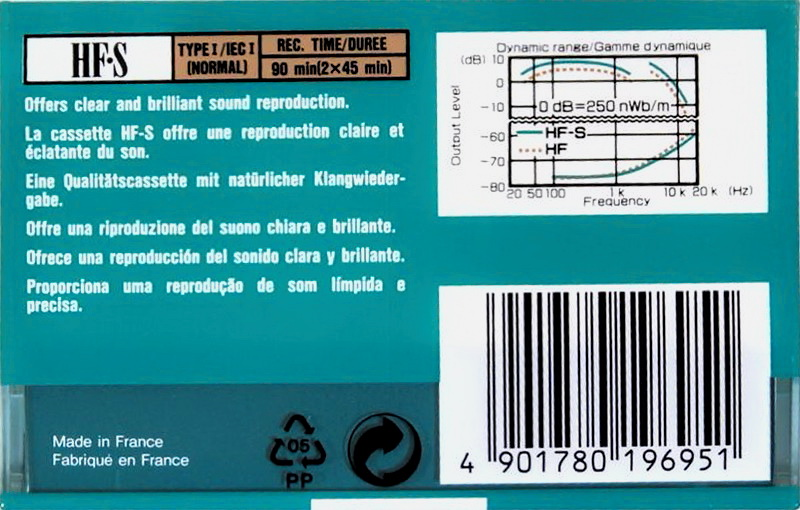 Compact Cassette: Sony  - HF-S 90