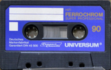Compact Cassette Universum 90 Type III Ferro Chrome 1979 Europe