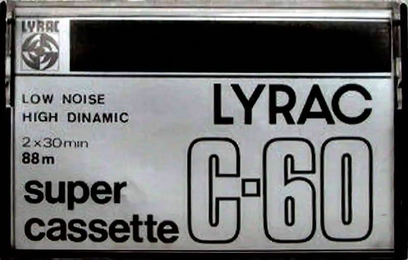 Compact Cassette Lyrac 60 Type I Normal 1980 Hong Kong