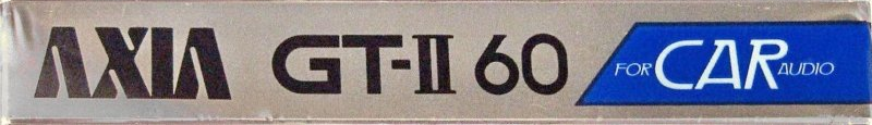 Compact Cassette AXIA GT-II 60 "For Car Audio" Type II Chrome 1985 Japan