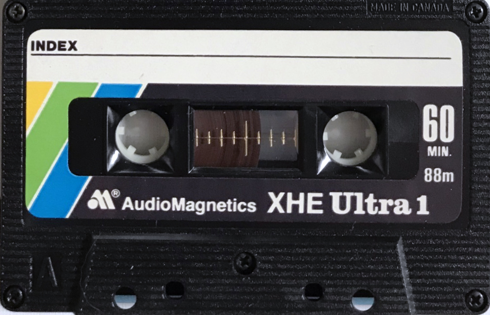Compact Cassette Audio Magnetics XHE Ultra 1 60 Type I Normal 1979 Canada