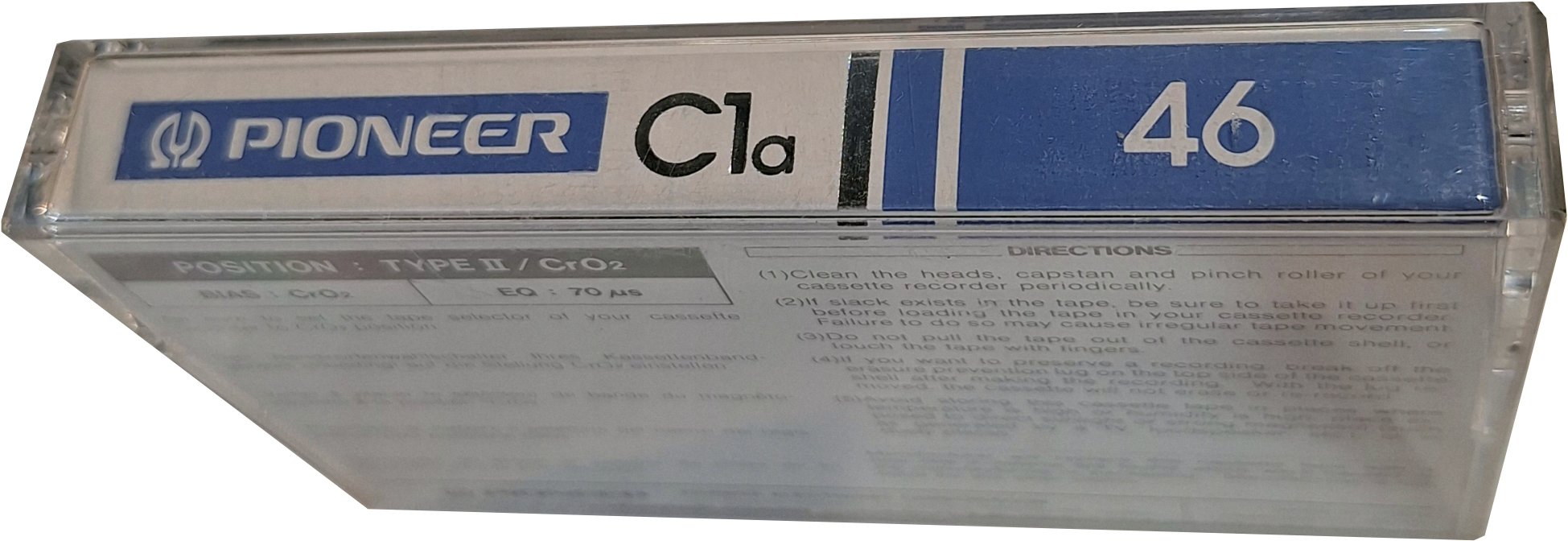 Compact Cassette Pioneer C1 46 "C1a" Type II Chrome 1982 Europe