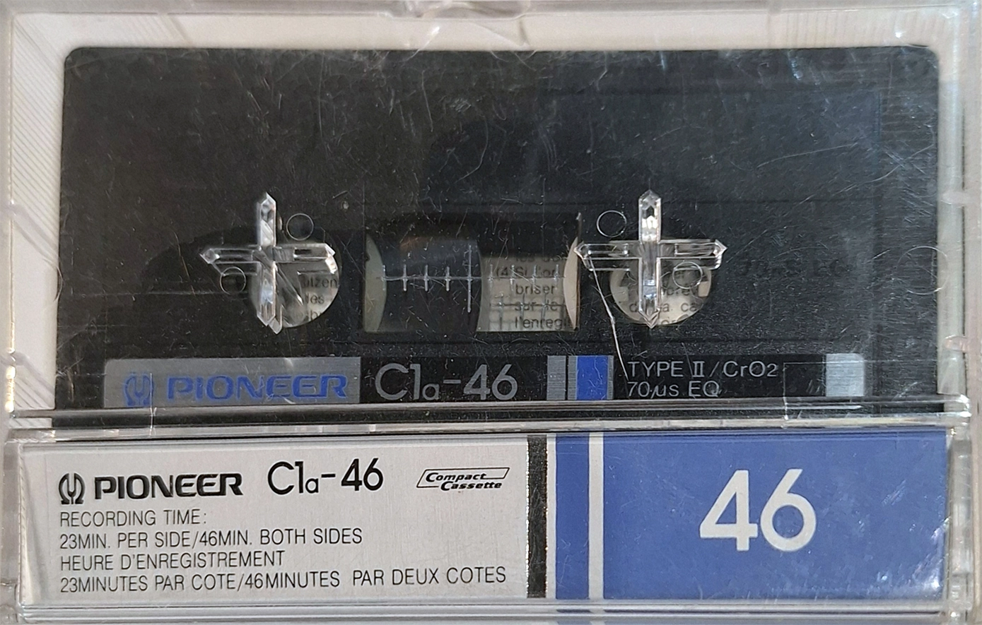 Compact Cassette Pioneer C1 46 "C1a" Type II Chrome 1982 Europe