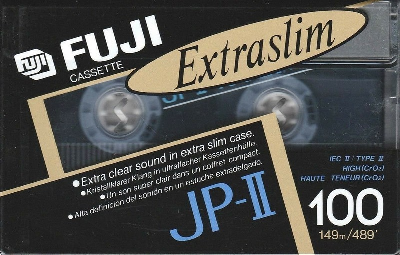 Compact Cassette Fuji JP-II 100 Type II Chrome 1990 Europe