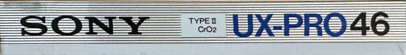 Compact Cassette: Sony  - UX-PRO 46