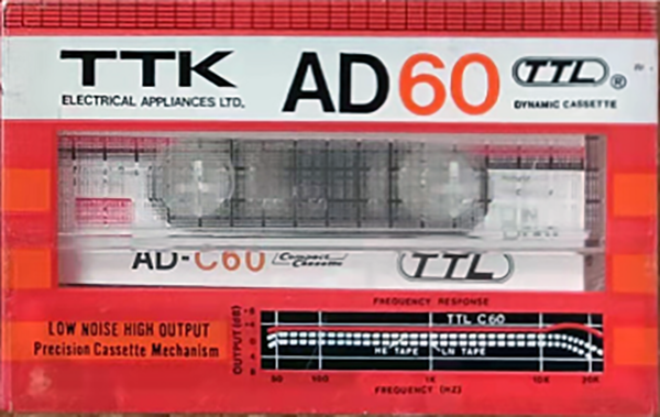 Compact Cassette TTK AD 60 Type I Normal 1984 Worldwide