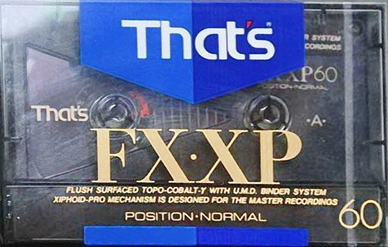 Compact Cassette Thats FX-XP 60 Type I Normal 1991 Japan