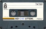 Compact Cassette TDK AD 45 Type I Normal 1977 Europe, USA