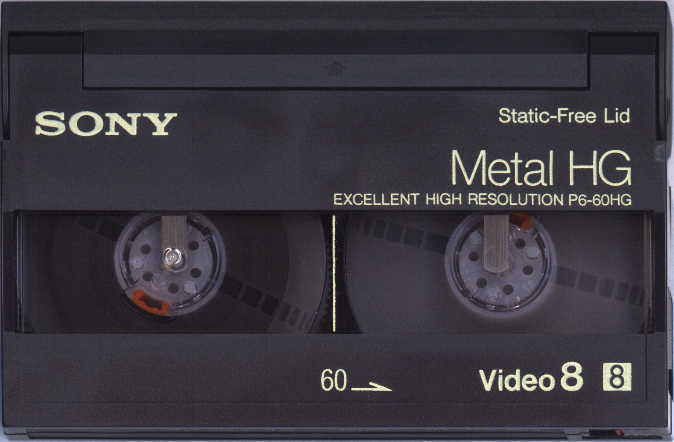 Video8, Hi8, Digital8 Sony HG 60 "Video8 P6-60HG" Type IV Metal 1989 Japan