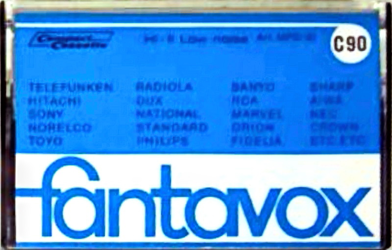 Compact Cassette Fantavox 90 Type I Normal 1978 Germany