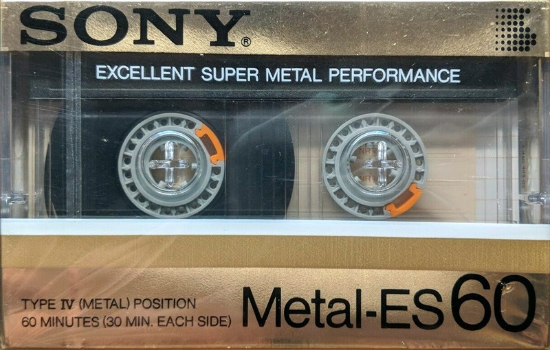 Compact Cassette Sony Metal-ES 60 Type IV Metal 1985 Japan