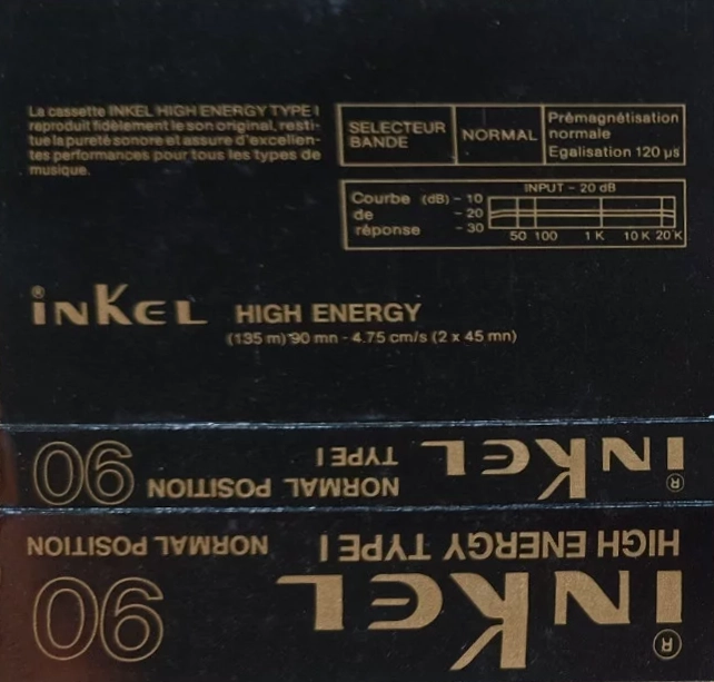 Compact Cassette Inkel 90 Type I Normal 1983 France