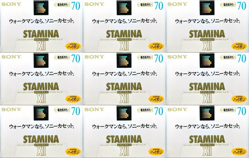 Compact Cassette: Sony  - Stamina XII 70