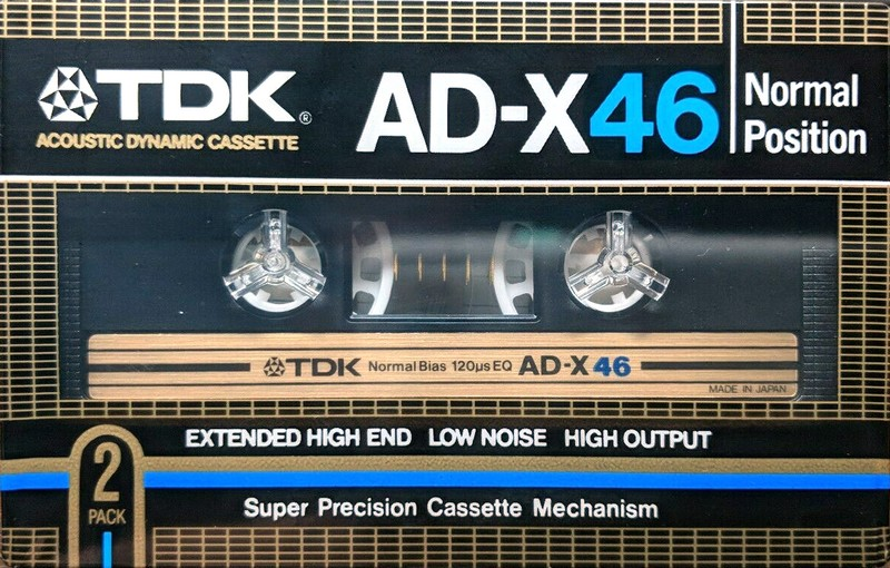 2 pack TDK AD-X 46 Type I Normal 1982 Japan