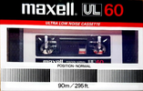 Compact Cassette Maxell UL 60 Type I Normal 1982 Europe