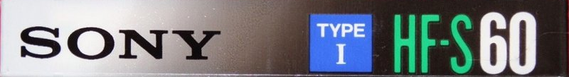Compact Cassette Sony HF-S 60 Type I Normal 1990 North America