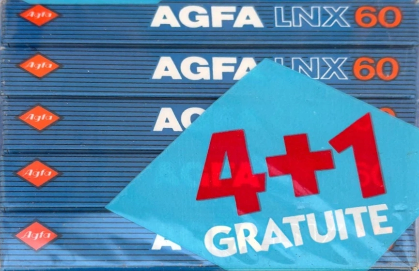 5 pack AGFA LNX 60 Type I Normal 1985 France