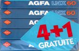 5 pack AGFA LNX 60 Type I Normal 1985 France