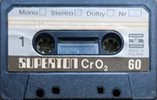 Compact Cassette Superton 60 Type II Chrome 1978 East Europe