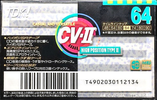 Compact Cassette TDK CV-II 64 "CV2-64A" Type II Chrome 1992 Japan