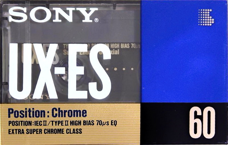 Compact Cassette Sony UX-ES 60 "UX-ES60c" Type II Chrome 1990 Europe
