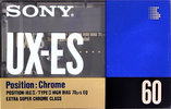 Compact Cassette Sony UX-ES 60 "UX-ES60c" Type II Chrome 1990 Europe