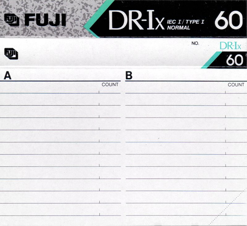 Compact Cassette Fuji DR-Ix 60 Type I Normal 1993 Europe