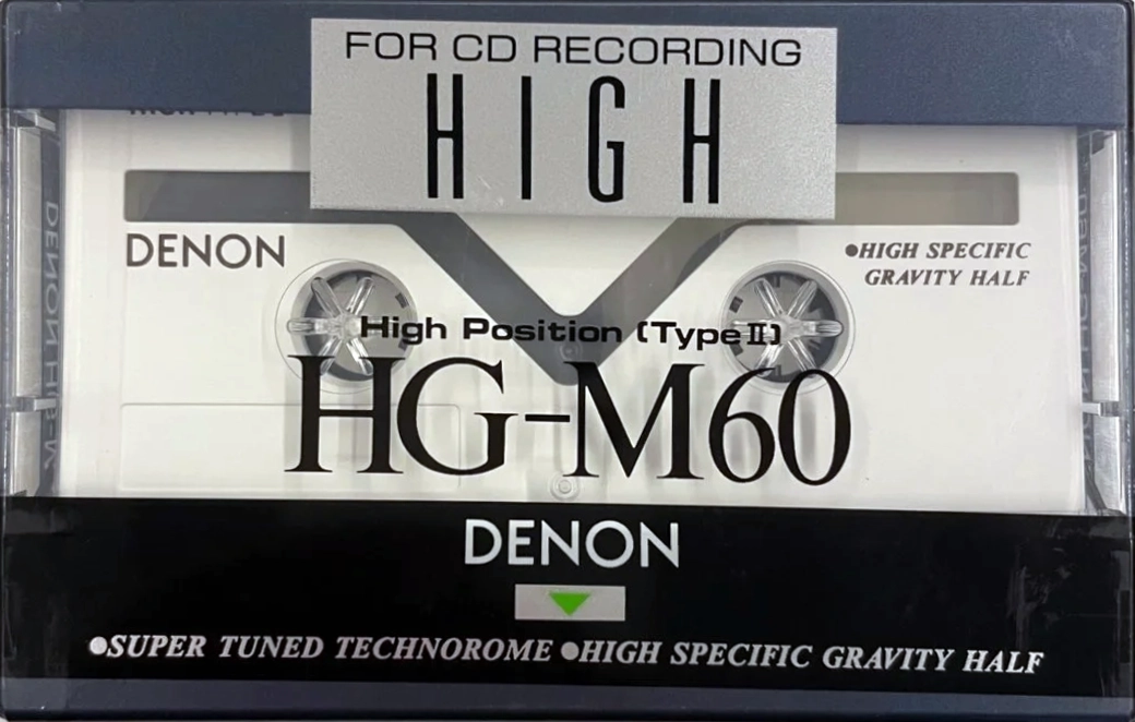 Compact Cassette Denon HG-M 60 Type II Chrome 1991 Japan