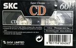 Compact Cassette SKC CD 60 Type II Chrome 2001 Worldwide