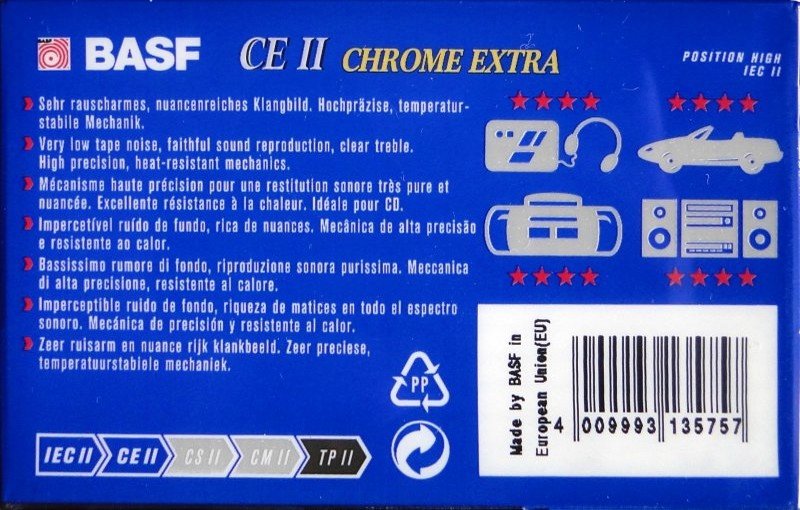 Compact Cassette: BASF  - CE II 90