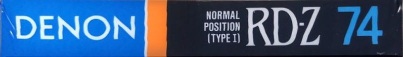 Compact Cassette Denon RD-Z 74 "RD-Z74P" Type I Normal 1989 Japan