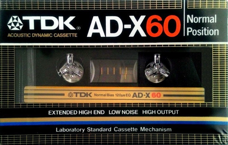 Compact Cassette TDK AD-X 60 Type I Normal 1982 Australia, Europe
