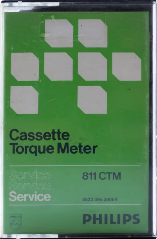 Compact Cassette Philips 811 CTM "Torque Meter" Service Cassette Europe