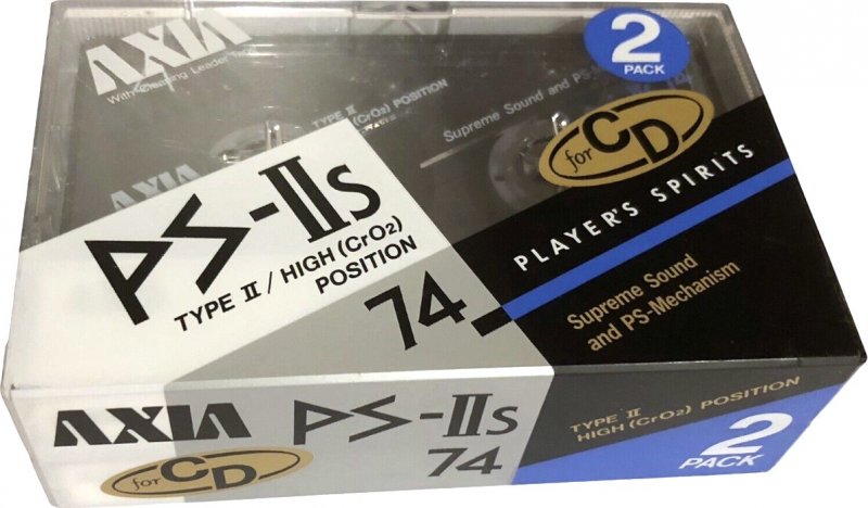 2 pack AXIA PS-IIs 74 "PS-IIs 74 2 N" Type II Chrome 1988 Japan