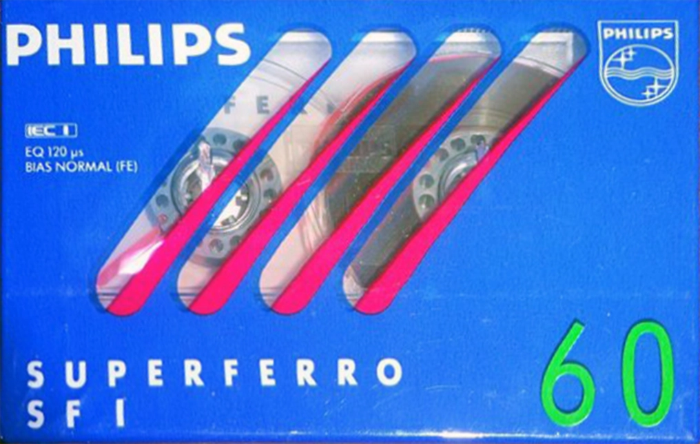 Compact Cassette Philips SF 60 "Superferro" Type I Normal 1986 Europe