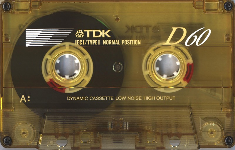 Compact Cassette TDK D 60 "D-60YEA Limited Edition Yellow" Type I Normal 1995 Europe