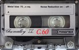 Compact Cassette Magnex 60 "Chromalloy IV" Type IV Metal 1978 Europe