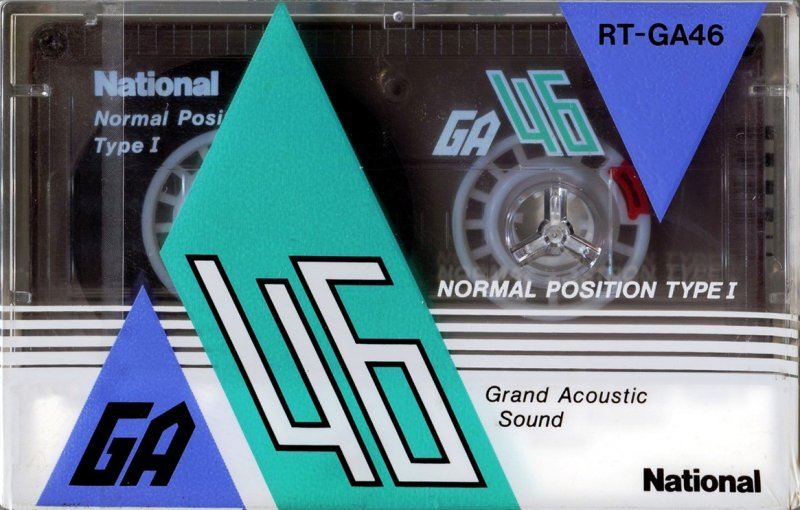 Compact Cassette National GA 46 "RT-GA46" Type I Normal 1987 Japan