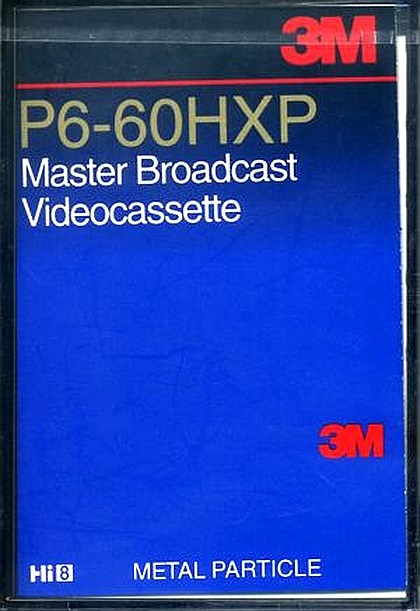 Video8, Hi8, Digital8 3M 60 "P6-60HXP" Type I Normal North America