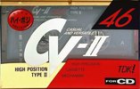 Compact Cassette TDK CV-II 46 "CV2-46" Type II Chrome 1990 Japan