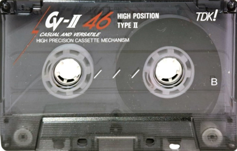 Compact Cassette TDK CV-II 46 "CV2-46" Type II Chrome 1990 Japan