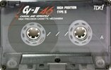 Compact Cassette TDK CV-II 46 "CV2-46" Type II Chrome 1990 Japan