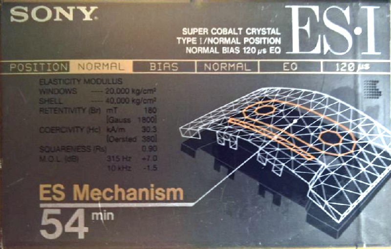 Compact Cassette Sony ES-I 54 "C-54ES1" Type I Normal 1992 Japan